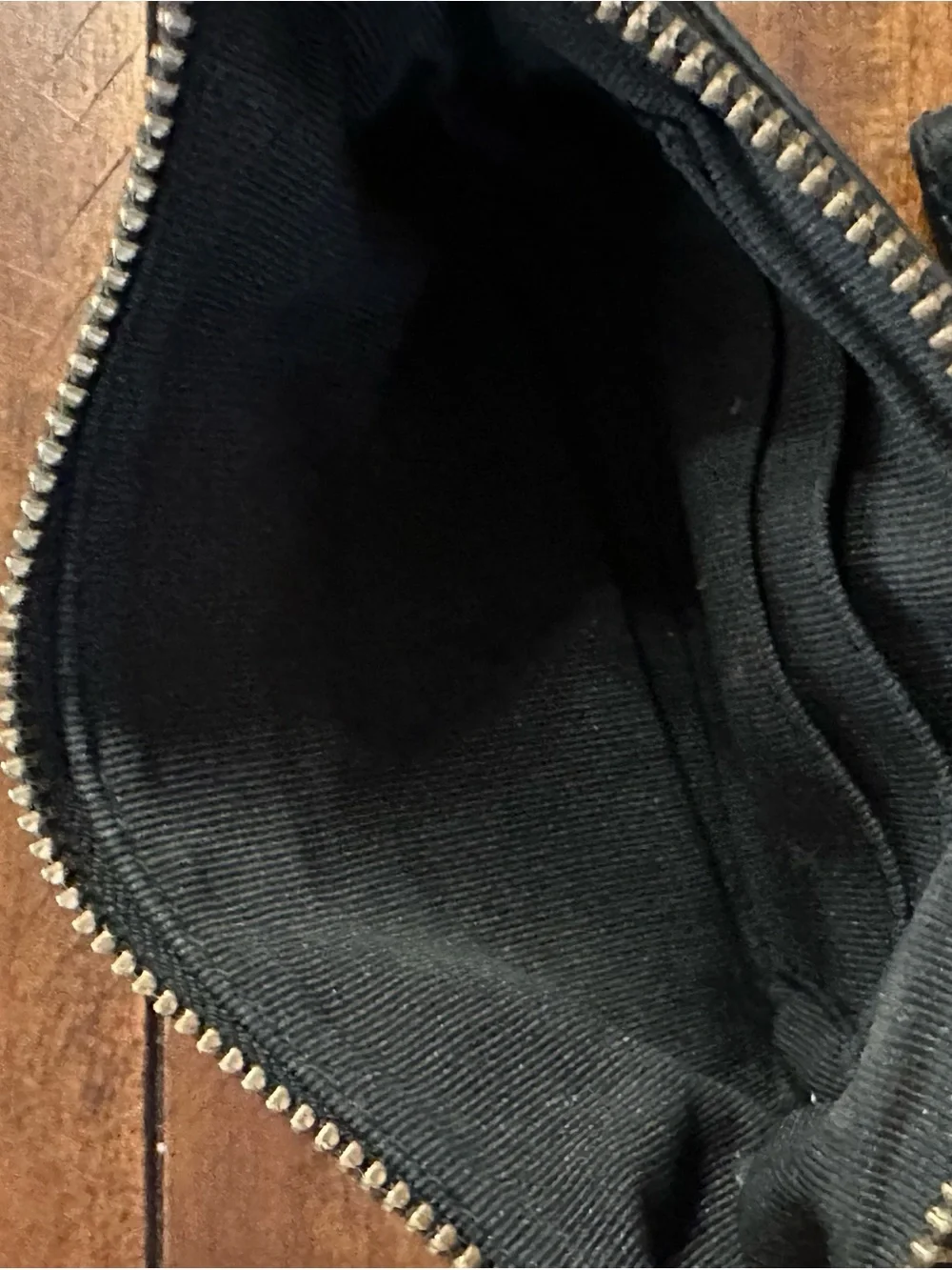 Badgley Mischka Black Leather Wristlet